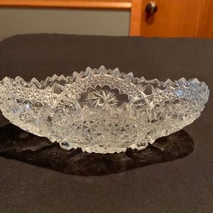 Crystal Oval Shaped Dish